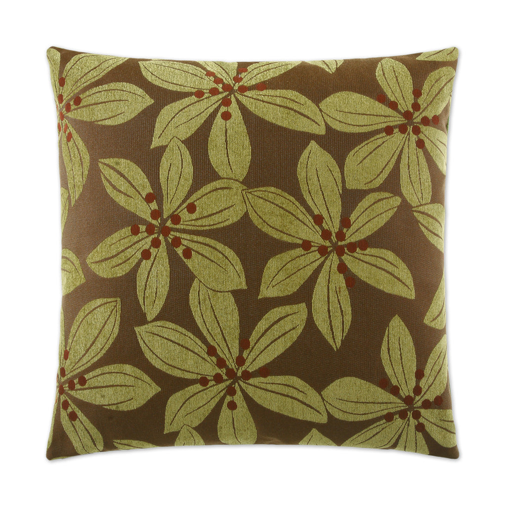 Tropical Leaf Pillow - Green