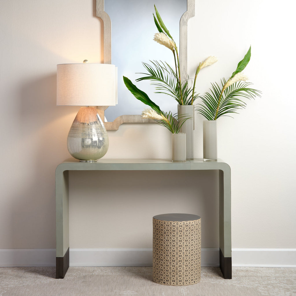 Charlotte Side Table-Cream and Grey