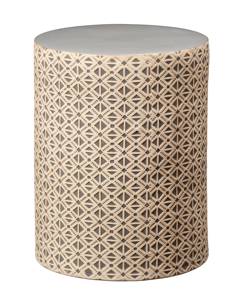 Charlotte Side Table-Cream and Grey