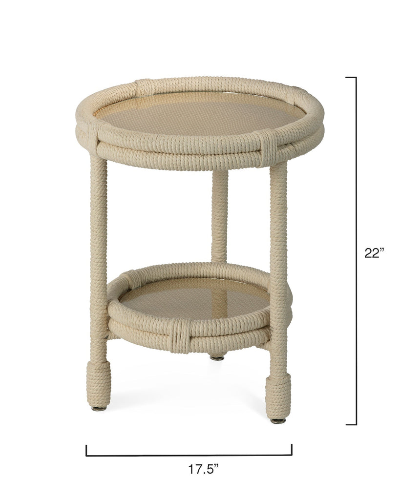 Delta Side Table-White