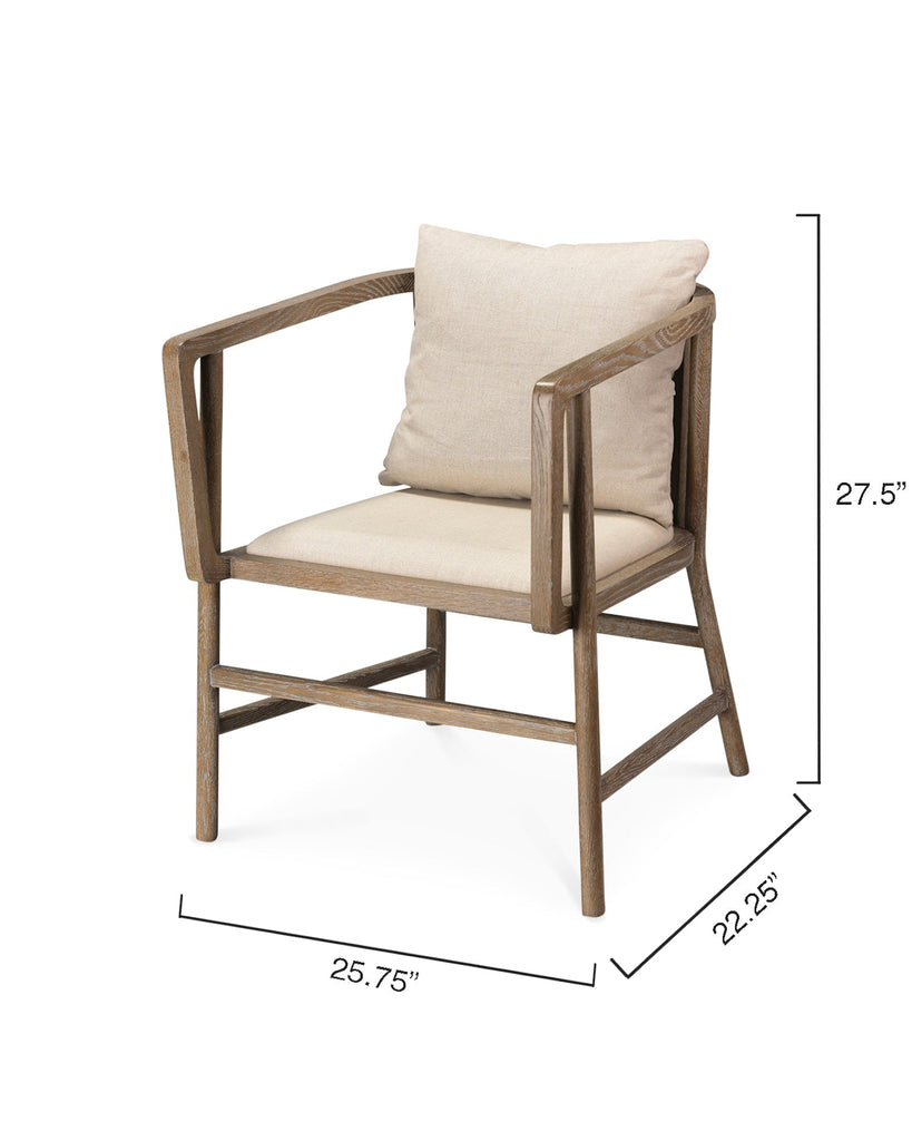 Greyson Arm Chair-Beige