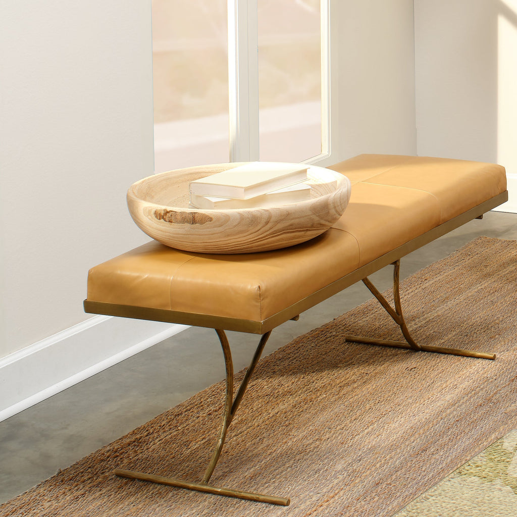 Kai Bench-Antique Brass