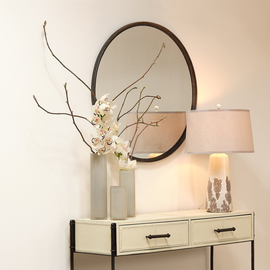 Nevado Console Table-Off White and Black