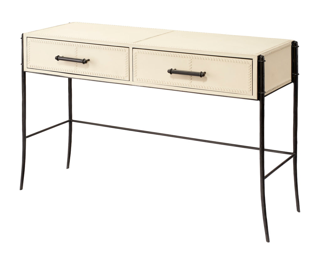 Nevado Console Table-Off White and Black