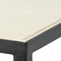 Nevado Side Table-Off White and Black