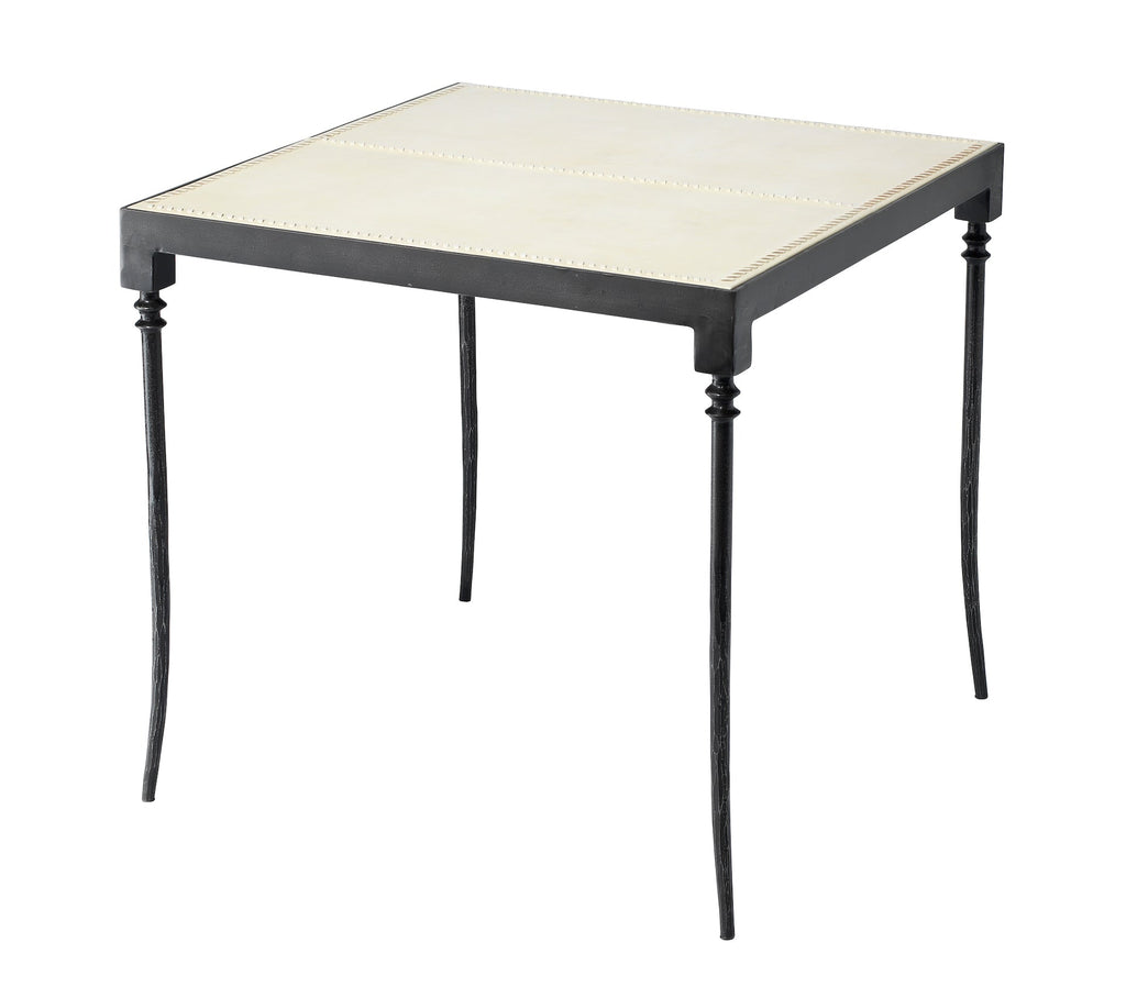 Nevado Side Table-Off White and Black