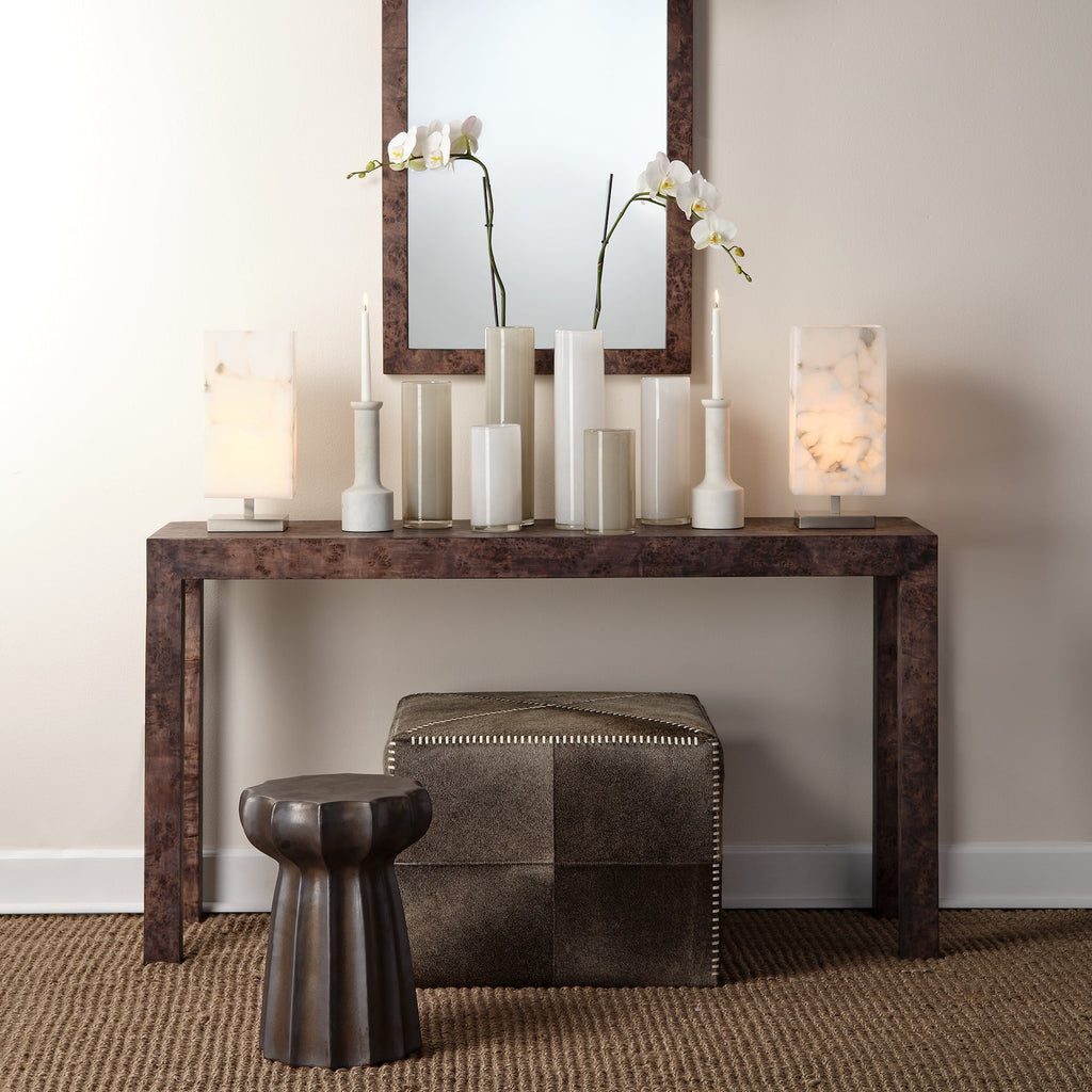 Oyster Side Table-Charcoal