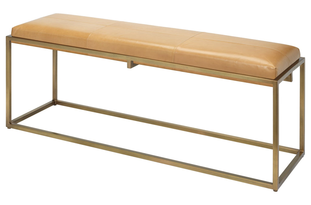 Shelby Bench-Cashew and Antique Brass