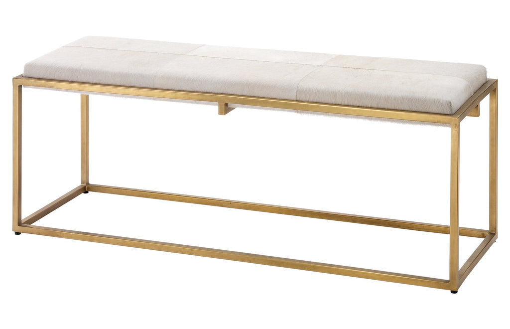 Shelby Bench-White