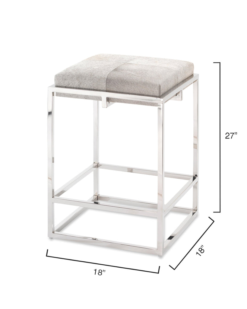 Shelby Counter Stool-Grey