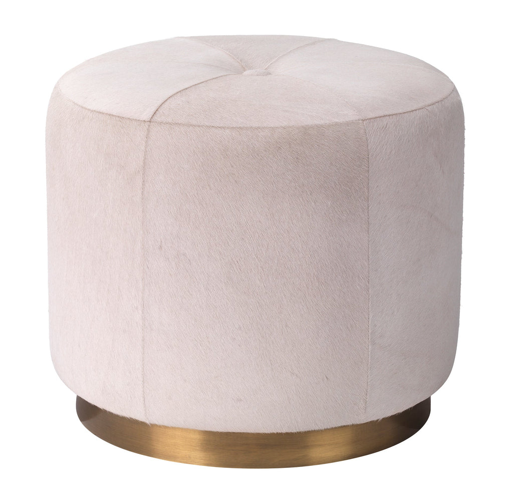 Thackeray Round Pouf-White-20THAC-SMWH