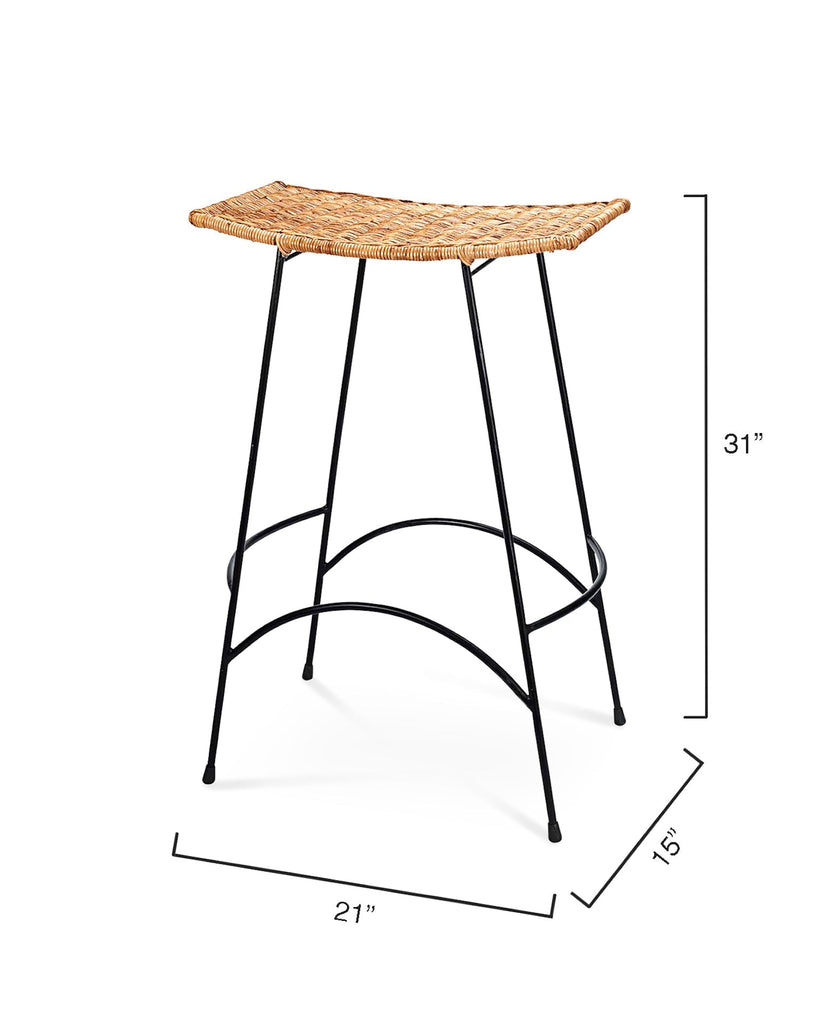 Wing Bar Stool-Brown