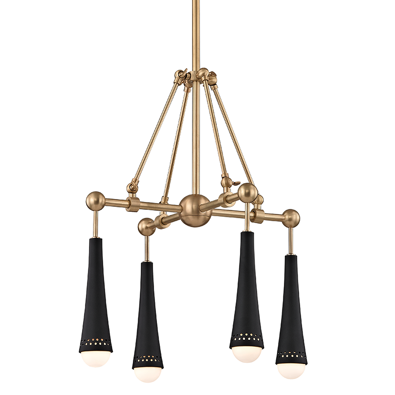 Tupelo Chandelier 23" - Aged Brass