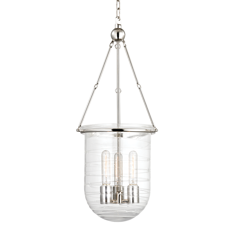 Willet Pendant 28" - Polished Nickel