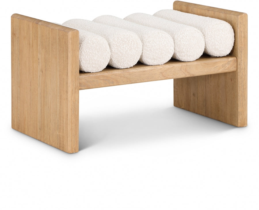 Waverly Boucle Fabric Bench by Meridian Furniture