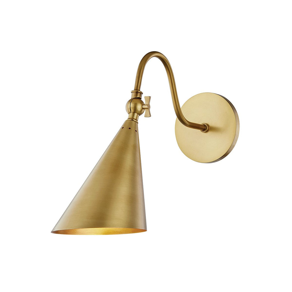Lupe Wall Sconce - Aged Brass