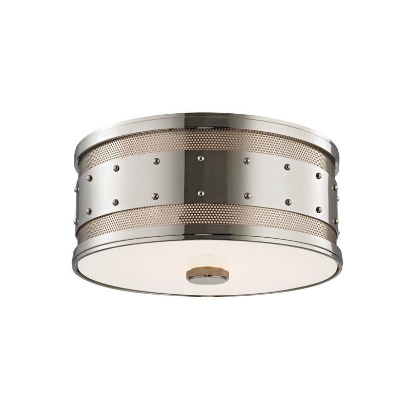 Gaines Flush Mount 12" - Polished Nickel