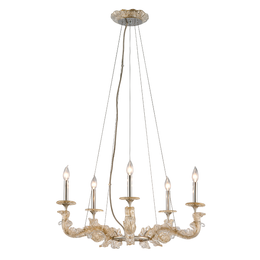 Cielo Chandelier 13" - Silver Leaf