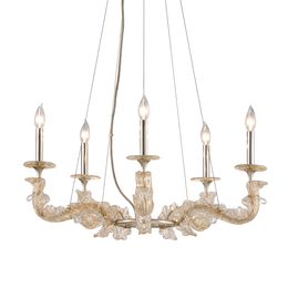 Cielo Chandelier 13" - Silver Leaf