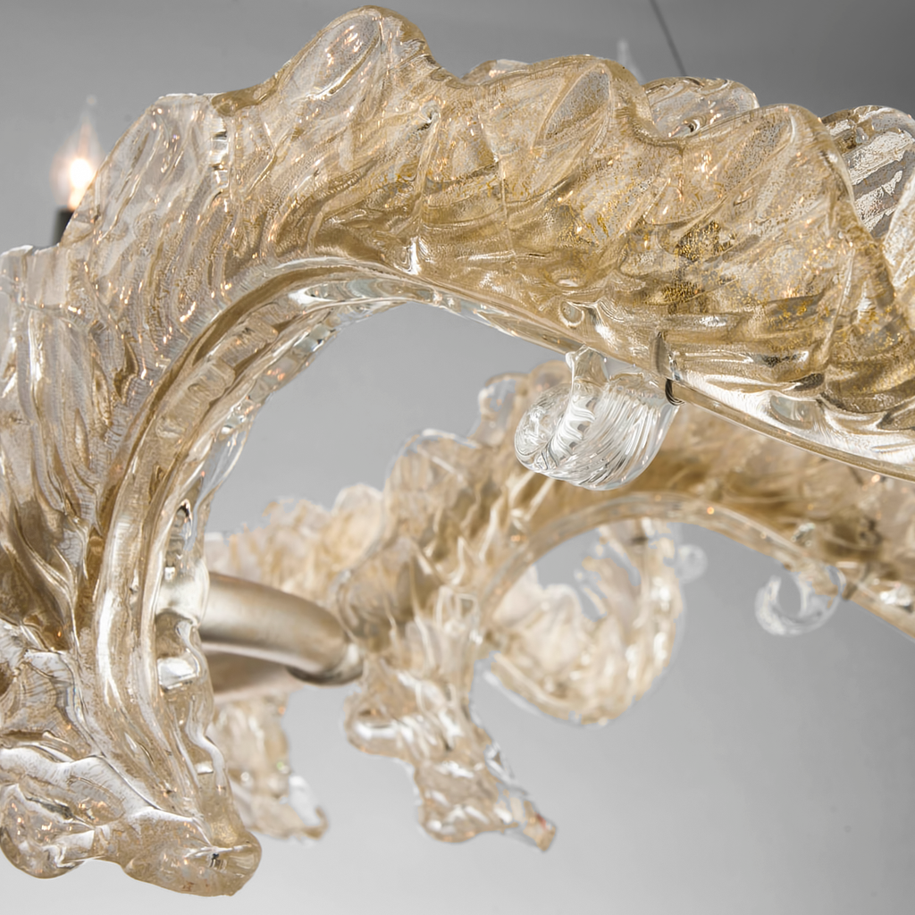 Cielo Chandelier 45" - Silver Leaf