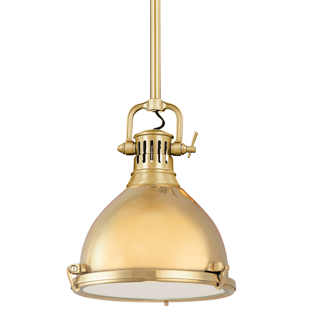 Pelham Pendant 12" - Aged Brass