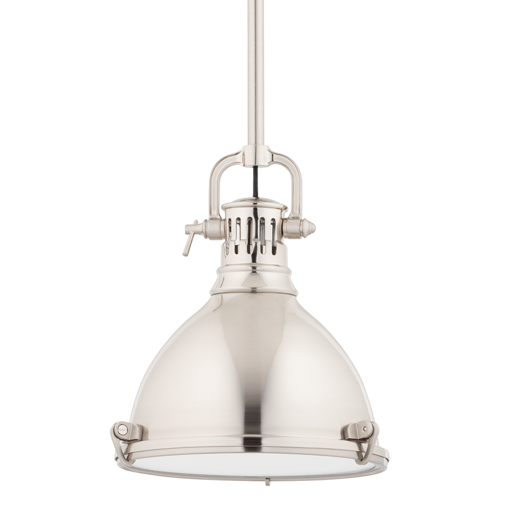 Pelham Pendant 12" - Satin Nickel