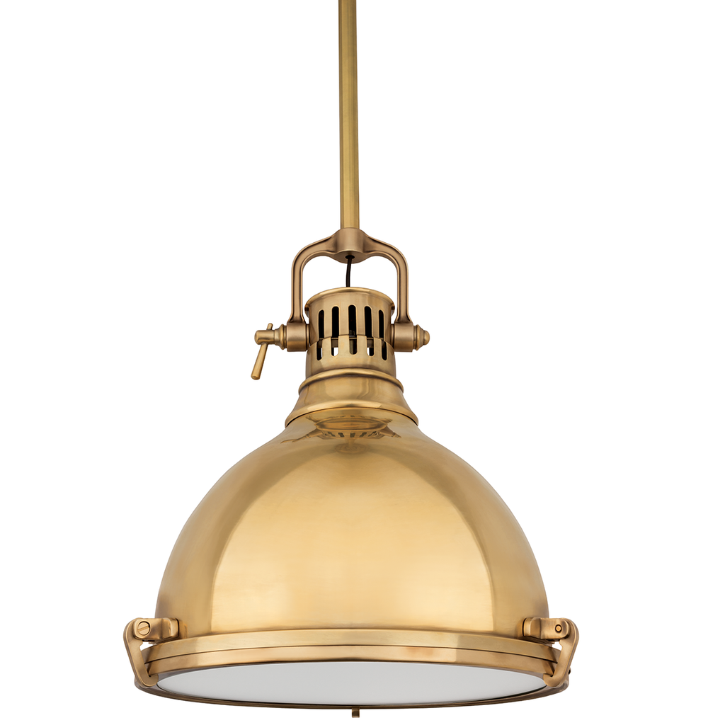 Pelham Pendant 16" - Aged Brass