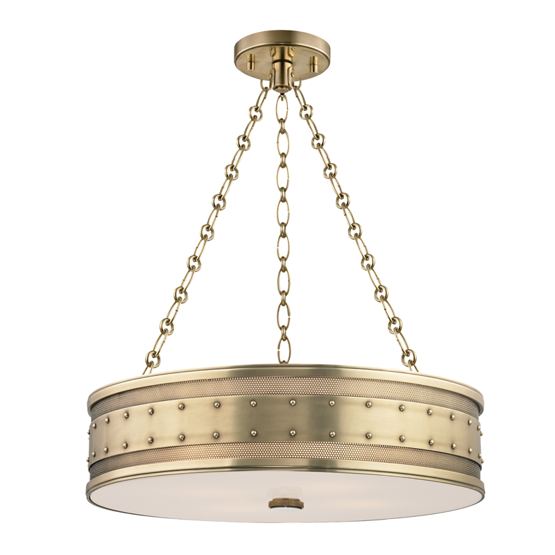 Gaines Pendant 22" - Aged Brass