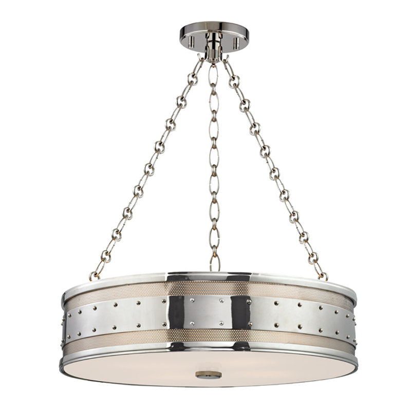 Gaines Pendant 22" - Polished Nickel