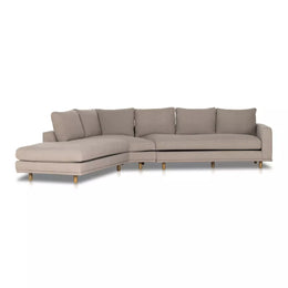 Dom 2-Piece Sectional-Left Angle Chaise, Portland Cobblestone by Four Hands