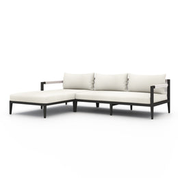 Sherwood Outdoor 2-Piece Sectional, Bronze - Venao Ivory