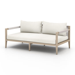 Sherwood Outdoor Sofa, Washed Brown - Venao Ivory