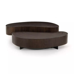 Avett Coffee Table - Smoked Guanacaste, 2 Piece