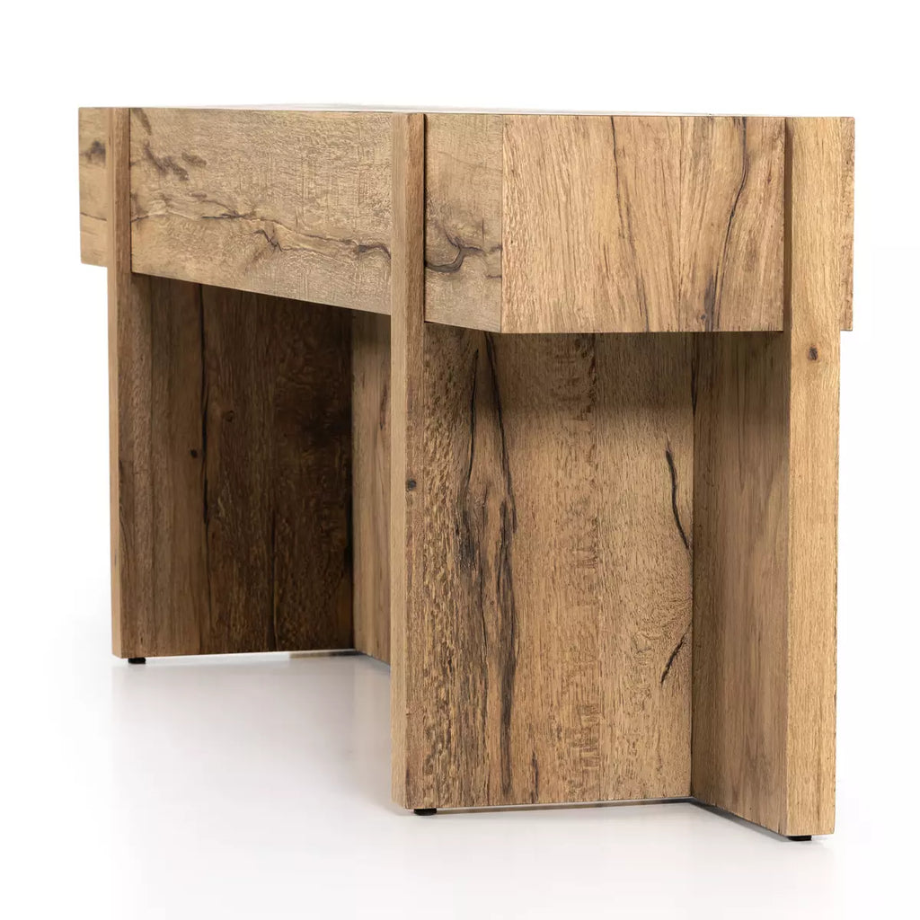 Bingham Console Table, Rustic Oak Veneer