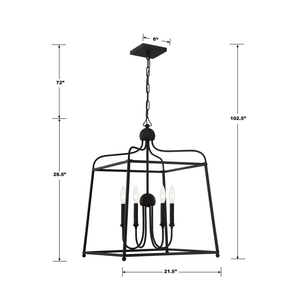 Libby Langdon Sylvan 4 Light Lantern Chandelier