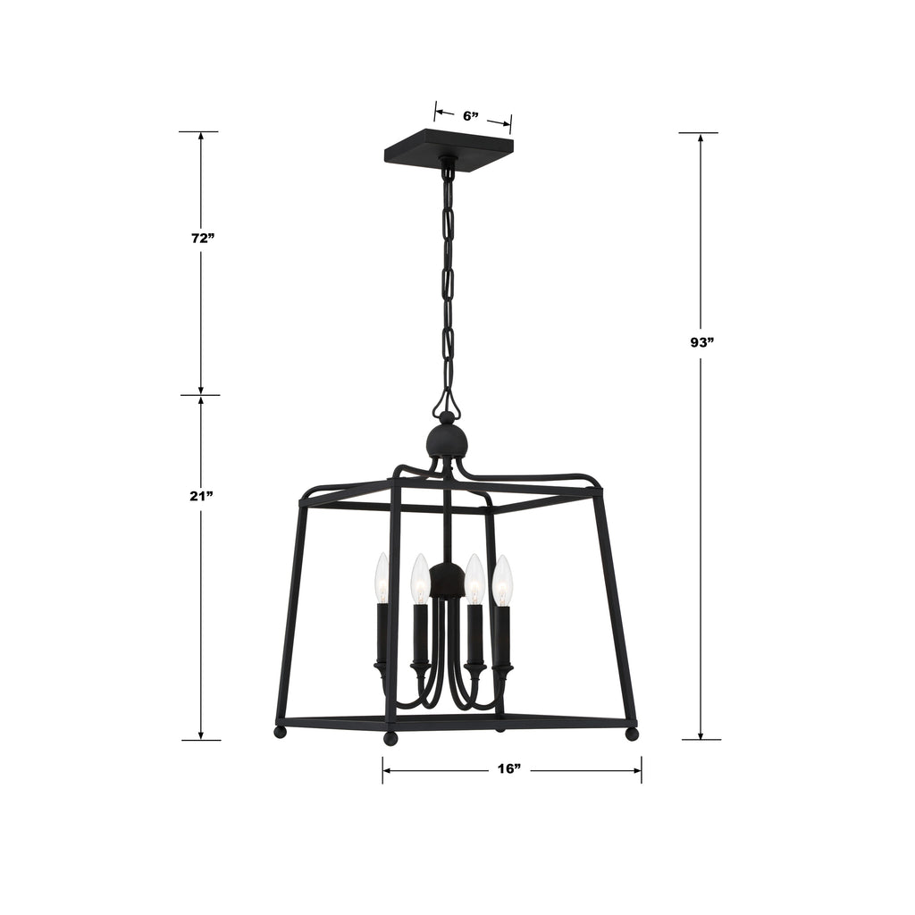 Libby Langdon Sylvan 4 Light Lantern Chandelier