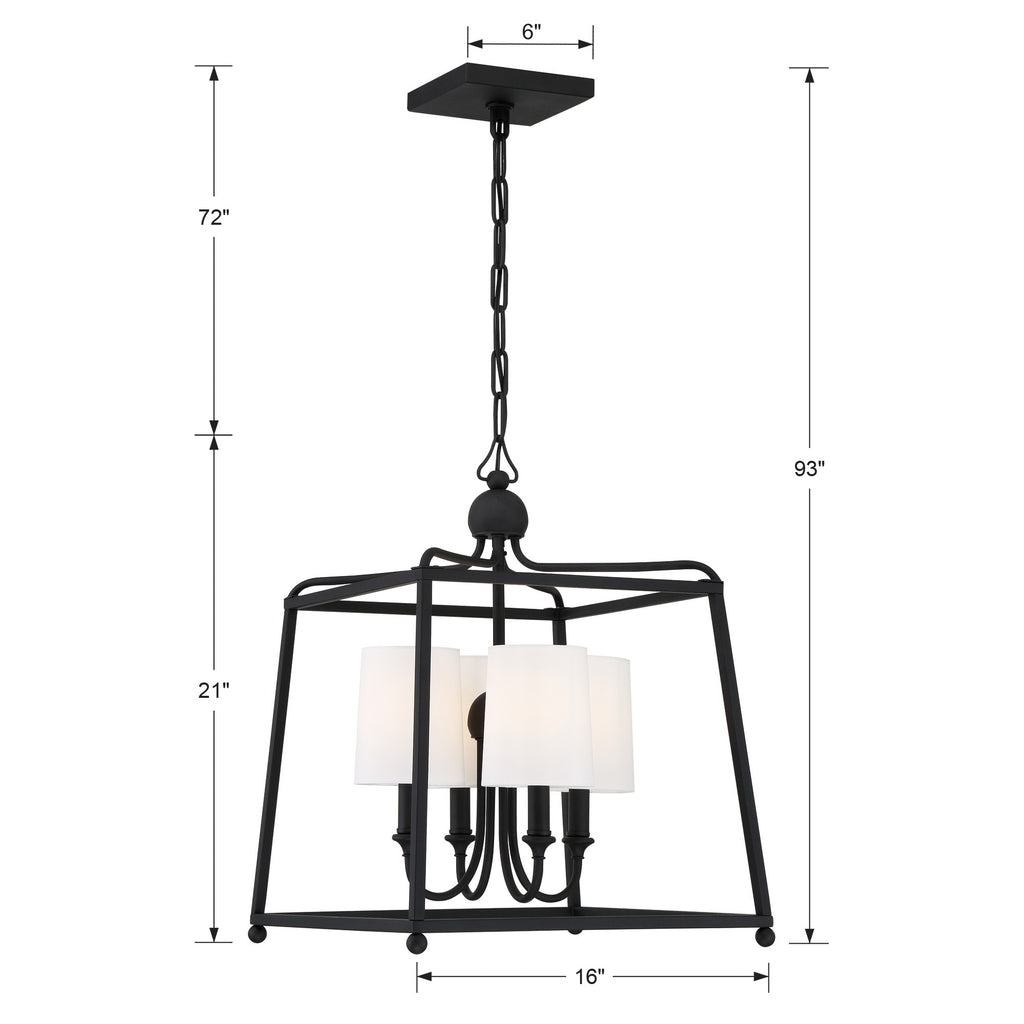 Libby Langdon Sylvan 4 Light Lantern Chandelier