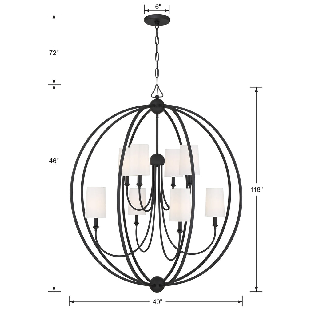 Libby Langdon Sylvan 8 Light Chandelier