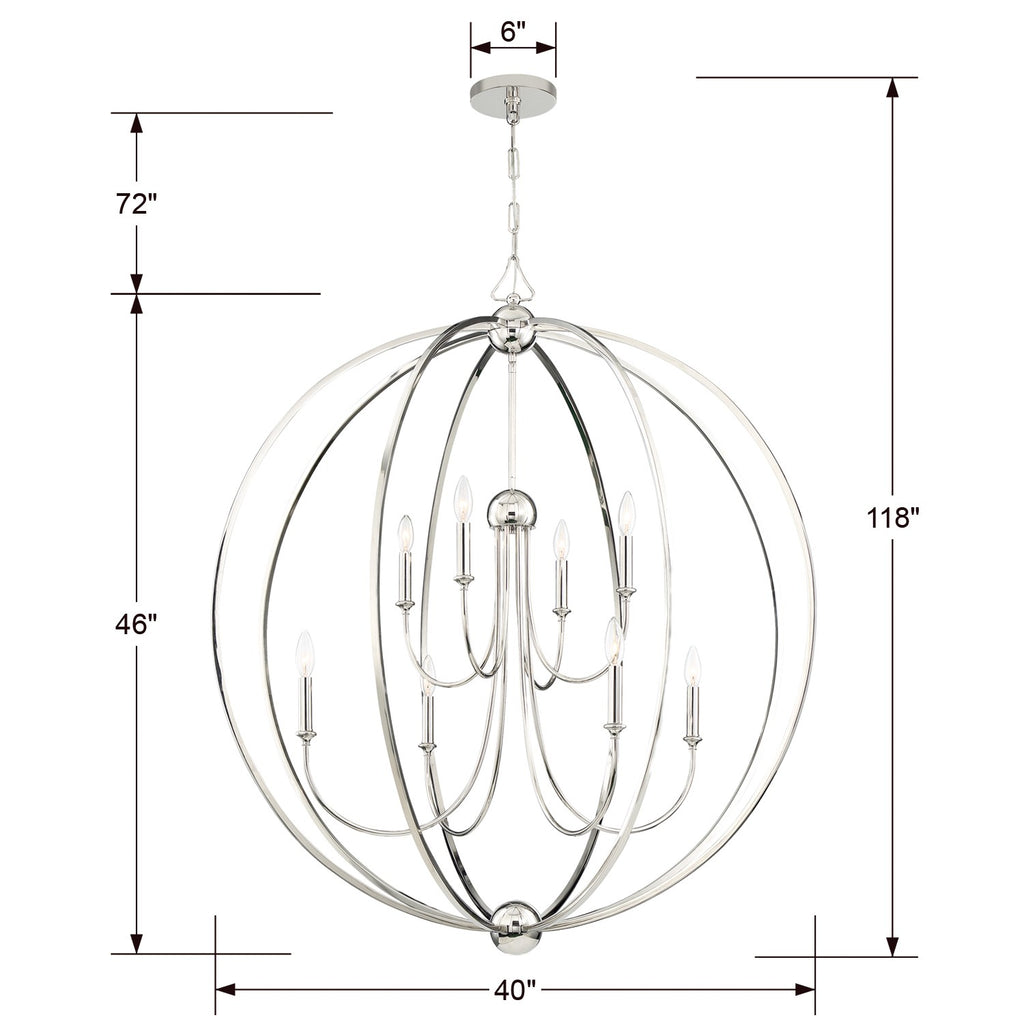 Libby Langdon Sylvan 8 Light Chandelier