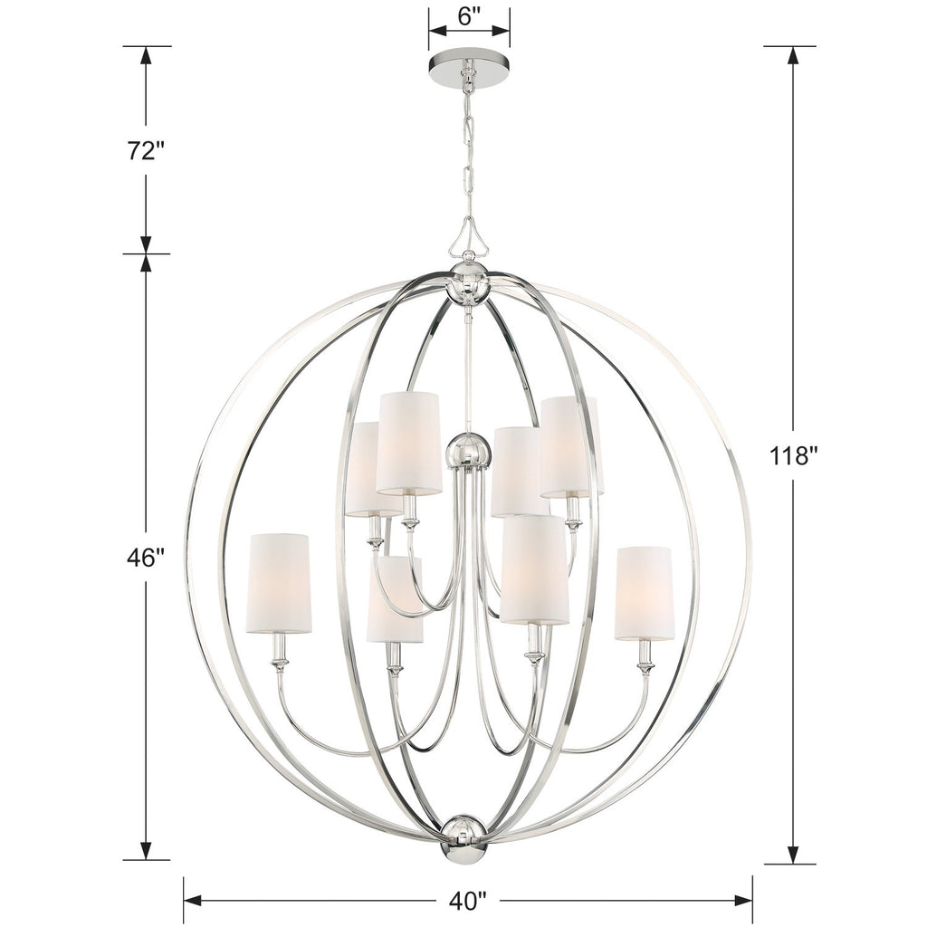 Libby Langdon Sylvan 8 Light Chandelier