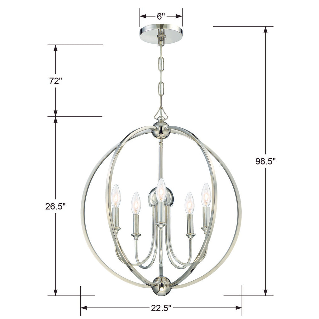 Libby Langdon Sylvan 5 Light Chandelier