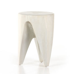 Petros Outdoor End Table - Ivory Teak