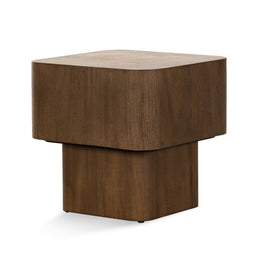 Blanco End Table - Warm Umber Burl