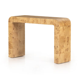 Jenson Console Table - Natural Poplar Burl Veneer