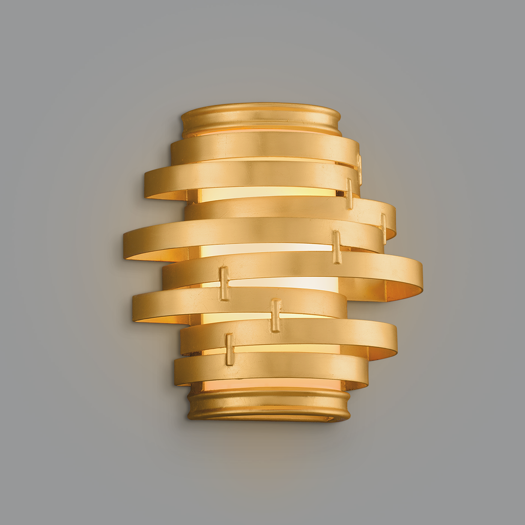 Vertigo Wall Sconce 10" - Gold Leaf