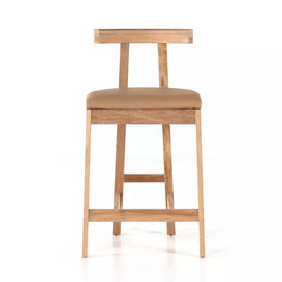 Tex Counter Stool - Natural Leather by Four Hands