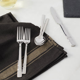 Madison Square 65-Piece 18/10 Stainless Steel Flatware Set