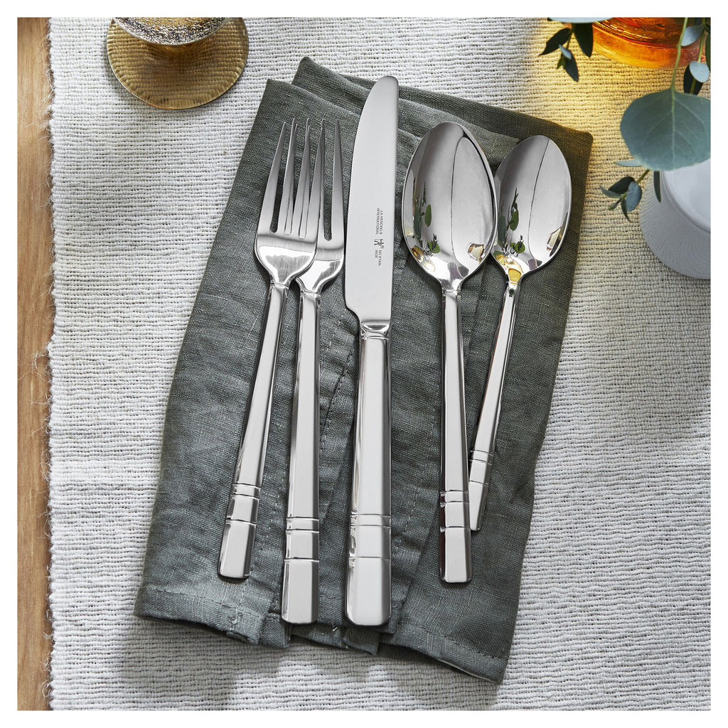 Madison Square 65-Piece 18/10 Stainless Steel Flatware Set