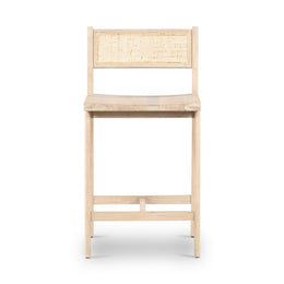 Clarita Counter Stool, White Wash Mango