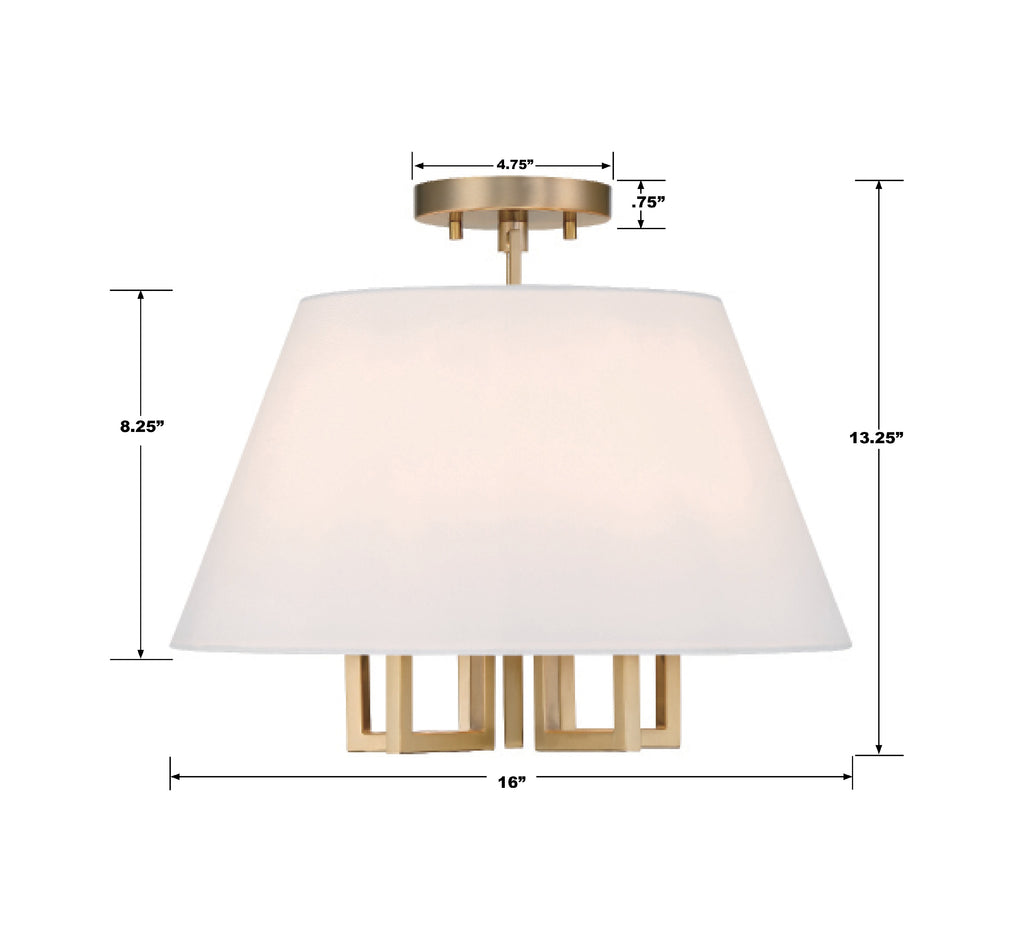 Libby Langdon Westwood 5 Light Semi Flush